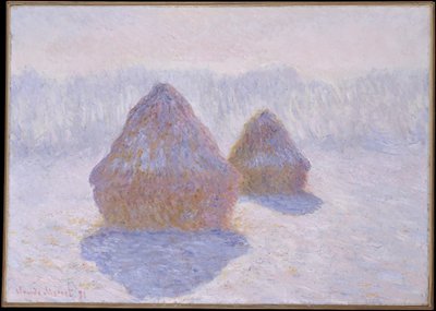 Heuhaufen (Schnee- und Sonneffekt) von Claude Monet