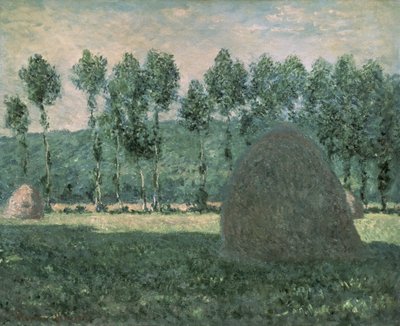 Heuhaufen bei Giverny, ca. 1884-89 von Claude Monet