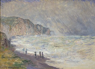 Stürmische See bei Pourville, 1897 von Claude Monet