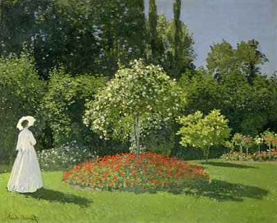 Jeanne Marie Lecadre im Garten von Claude Monet