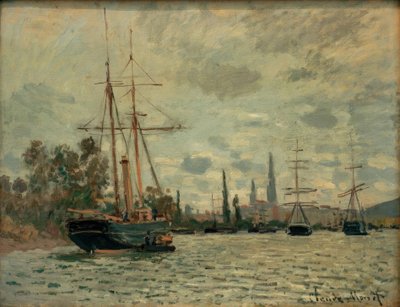 Die Seine bei Rouen von Claude Monet