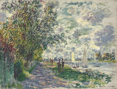Das Ufer von Petit-Gennevilliers, 1875 von Claude Monet