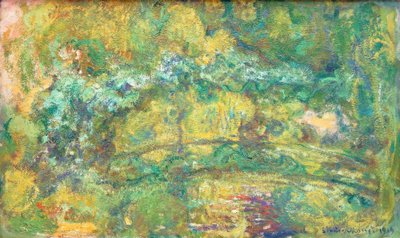 Die Brücke über den Seerosenteich von Claude Monet