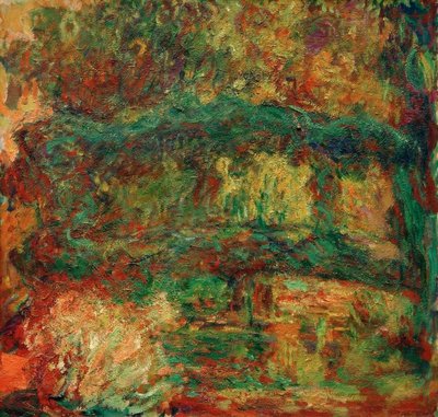 Die japanische Brücke (Seerosen, die japanische Brücke) von Claude Monet