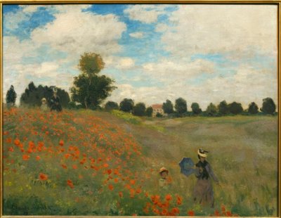 Die Mohnblumen in Argenteuil von Claude Monet