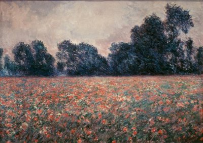 Die Mohnblumen in Giverny von Claude Monet