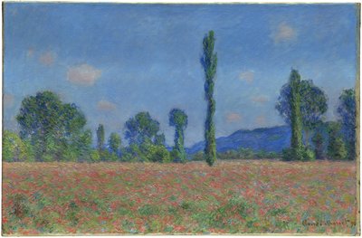 Mohnfeld, Giverny, 1890-91 von Claude Monet