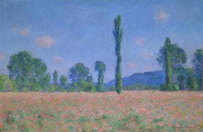 Mohnfeld Giverny, 1890-91 von Claude Monet