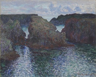 Felsen bei Port-Goulphar, Belle-Île, 1886 von Claude Monet