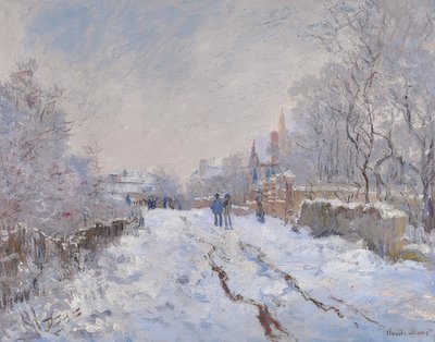 Schnee in Argenteuil von Claude Monet