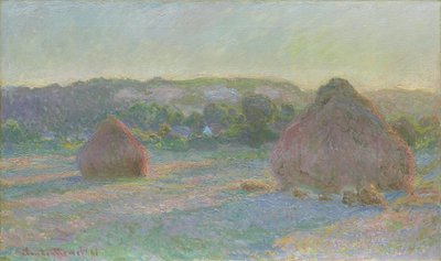 Getreideschober, Ende des Sommers, 1890-91 von Claude Monet