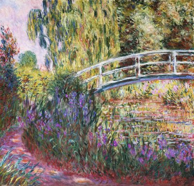 Die japanische Brücke, Teich mit Seerosen von Claude Monet