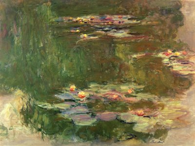 Der Seerosenteich, ca. 1917 von Claude Monet