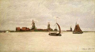 Der äußere Hafen von Zaandam, 1871 von Claude Monet