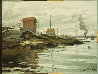 Die Seine bei Petit-Gennevilliers, 1872 von Claude Monet