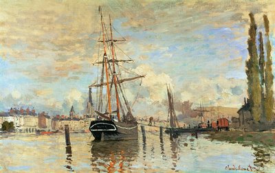 Die Seine in Rouen von Claude Monet