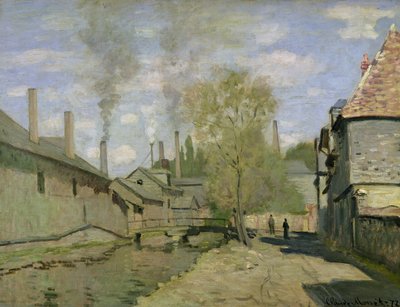 Der Robec-Bach in Rouen von Claude Monet