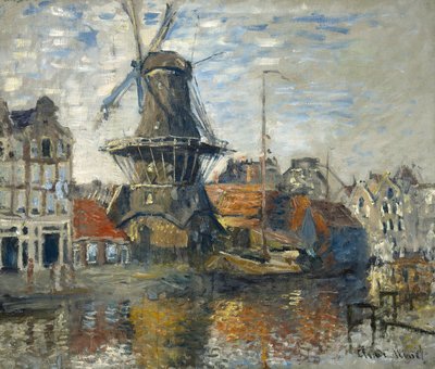 Die Windmühle, Amsterdam, 1871 von Claude Monet