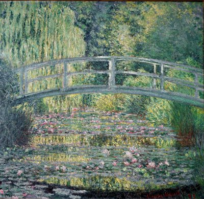 Die Fußbrücke und der Seerosenteich von Claude Monet