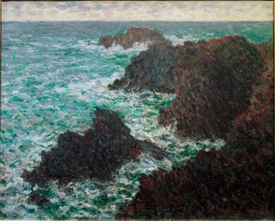 Die Felsen von Belle-Ile, die wilde Küste von Claude Monet
