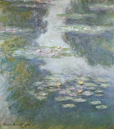 Seerosen, Nympheas, 1908 von Claude Monet