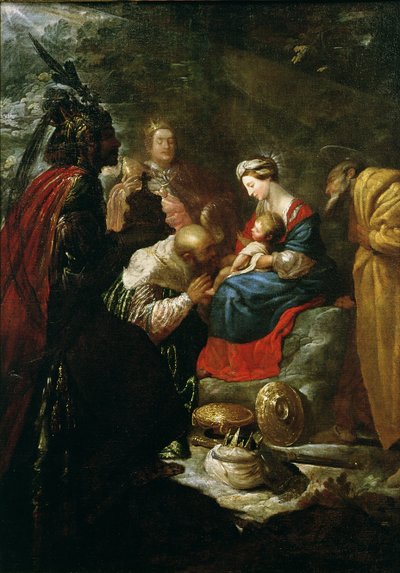 Die Anbetung der Könige, ca. 1619 von Claude Vignon
