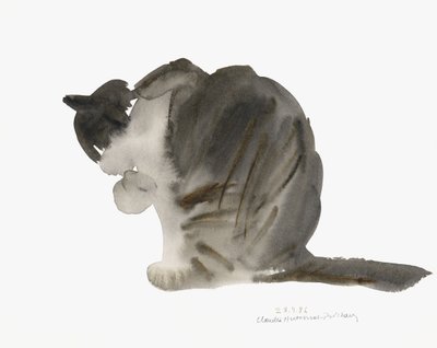 Katze, 1985 von Claudia Hutchins Puechavy