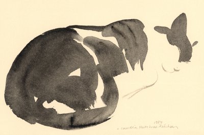 Schlafende Katze, 1984 von Claudia Hutchins Puechavy