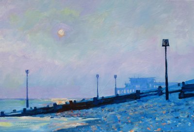 Wintersonne, Deal Beach, 2017 von Clive Metcalfe