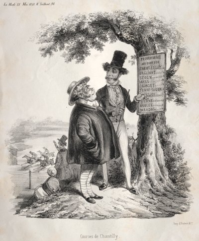 Rennen von Chantilly von Clémente Pruche