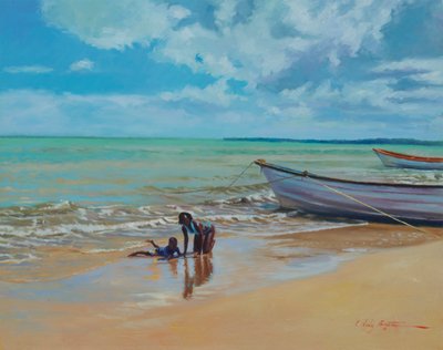 Rutschiger Sand von Colin Bootman