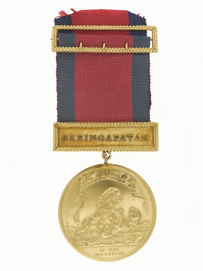 Seringapatam-Medaille, 1799 (Gold & Band) von Conrad Heinrich Küchler