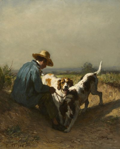 Der Wildhüter, 1850er Jahre von Constant Emile Troyon