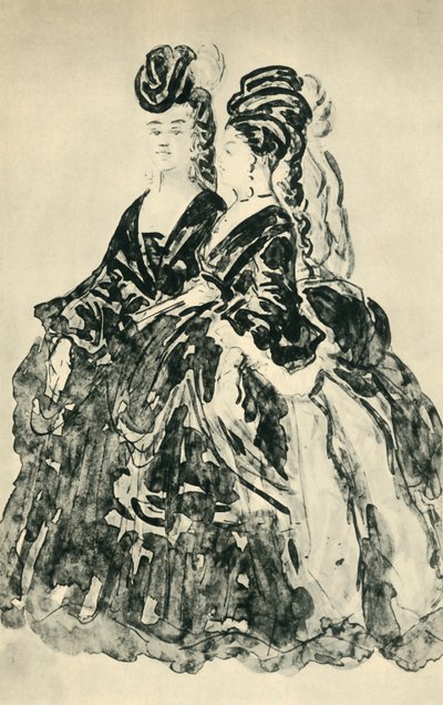 Deux Lorettes, Mitte bis Ende des 19. Jahrhunderts, 1943 von Constantin Guys
