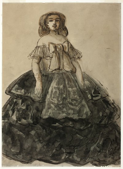Stehende Frau von Constantin Guys