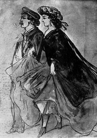 Die Pfeife, 19. Jahrhundert, 1930 von Constantin Guys