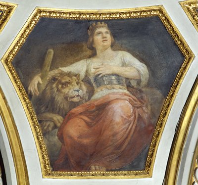Die Festung (die vier Kardinaltugenden) von Constantino Brumidi