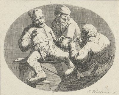 Fröhliche Bauerngesellschaft von Cornelis A. Hellemans