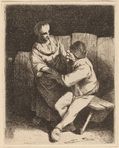 Die verweigerte Liebkosung von Cornelis Pietersz Bega