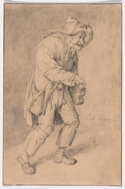 Drehorgelspieler von Cornelis Dusart
