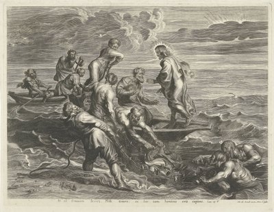 Wunderbarer Fischfang von Cornelis Galle (I)
