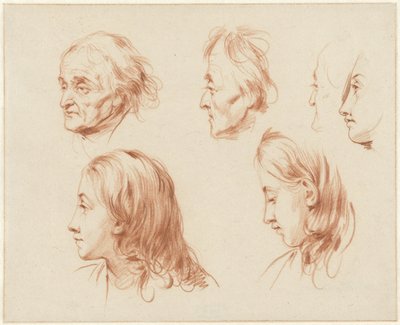 Studien von Köpfen von Cornelis Kruseman