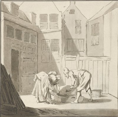 Schweineschlacht von Cornelis Ploos van Amstel