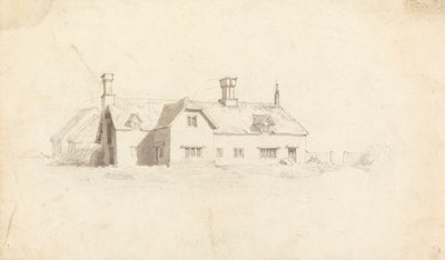 Ansicht eines Hauses von Cornelius Varley