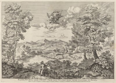 Jupiter in einer Landschaft von Crescenzio Onofri