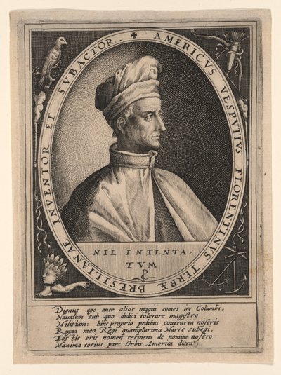 Amerigo Vespucci von Crispijn van de Passe I