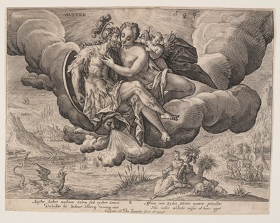 Auster, aus Die Winde von Crispijn van de Passe I