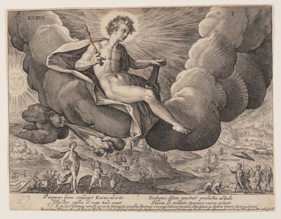 Eurus, aus Die Winde von Crispijn van de Passe I