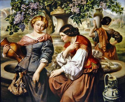 Das Dorftratsch von Daniel Maclise