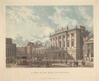 Ansicht der Bank of England von Daniel Havell